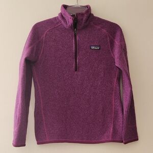 Patagonia Better Sweater 1/4 Zip Purple Pullover Size S Women